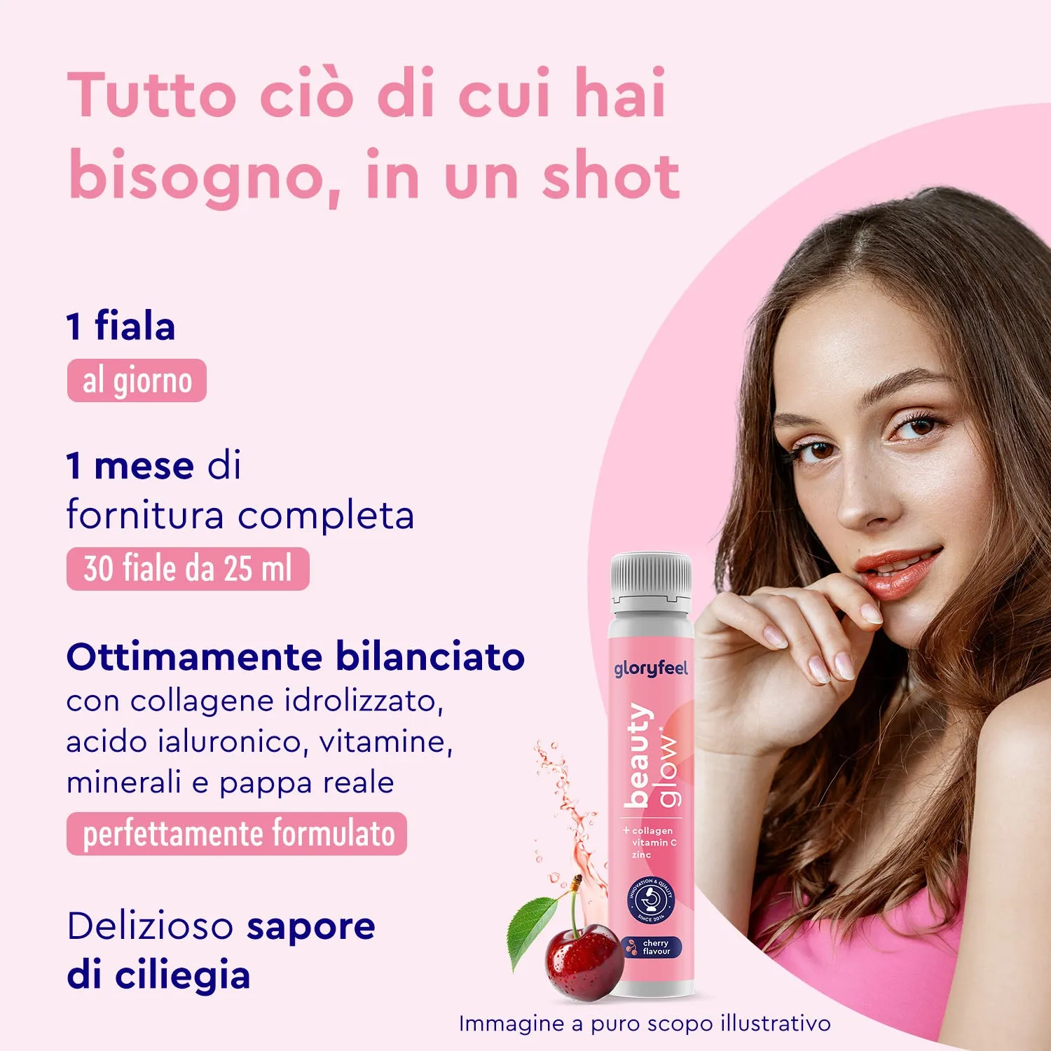 gloryfeel Beauty Glow Collagene Fiale Acido Ialuronico