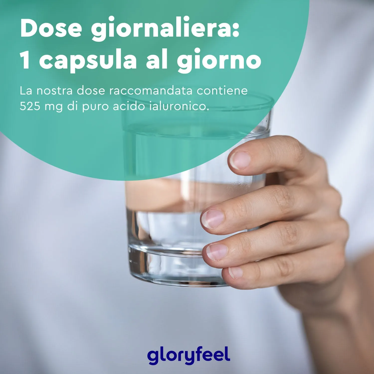 Gloryfeel Acido Ialuronico capsule 90 pezzi 525 mg idratazione
