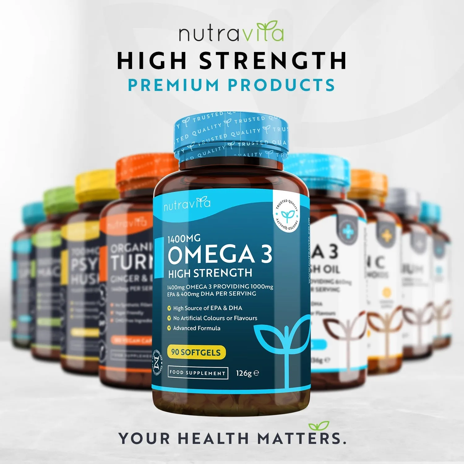 Nutravita Omega 3 2000mg softgel EPA DHA alta resistenza