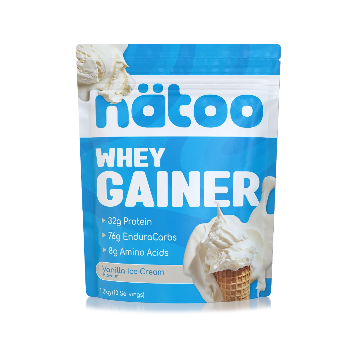Natoo Performance Whey Gainer mass gainer Double Chocolate 1,2 kg