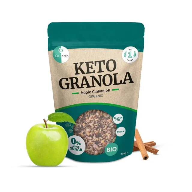 Go-Keto Bio Granola Muesli Keto Mela Cannella 290 g