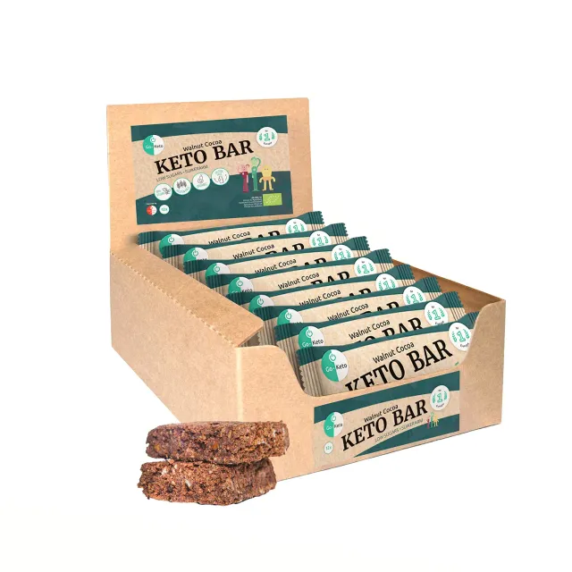 Go-Keto Bar Walnut Cocoa barretta keto 12x40g bio