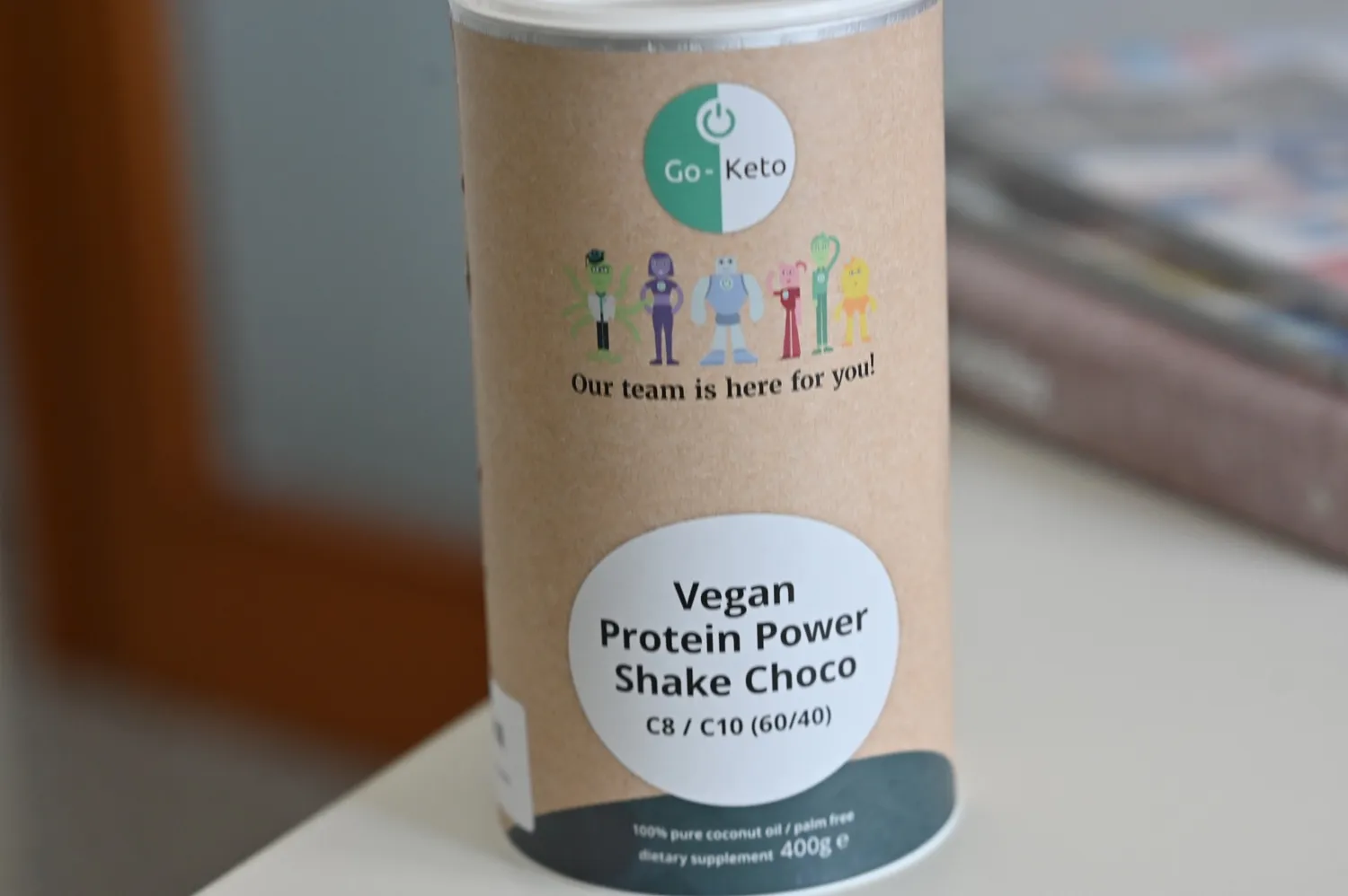 Go-Keto MCT Vegan Protein Shake cioccolato 400 g keto