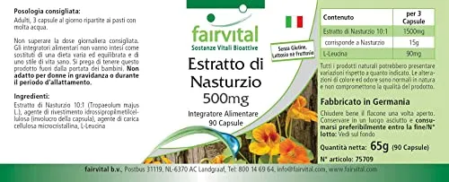 Fairvital Estratto Nasturzio 500 mg capsule 90 alto dosaggio
