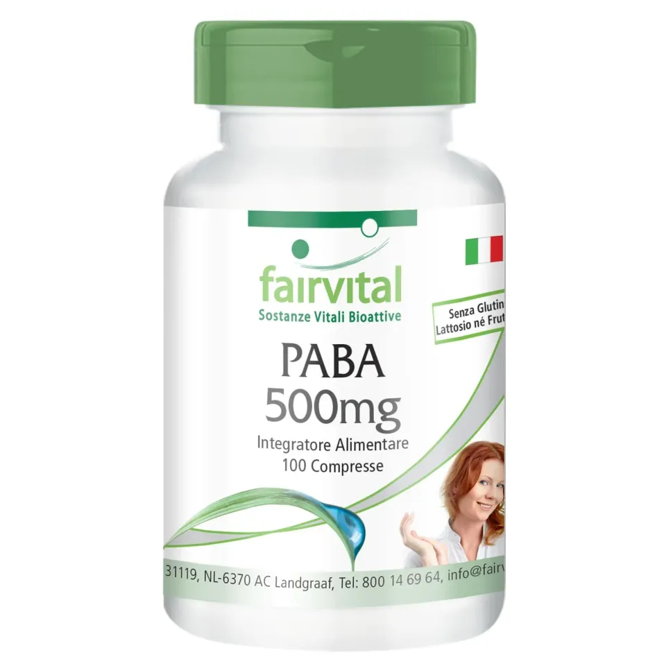 Fairvital PABA 500 mg compresse 100 compresse vegane