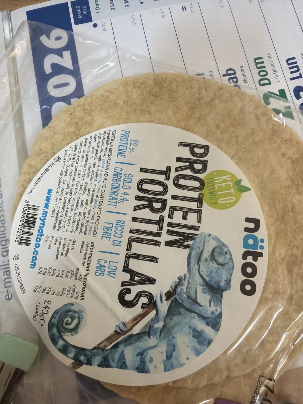 Natoo Tortilla Proteica Low Carb piadine 6 pz 22% proteine