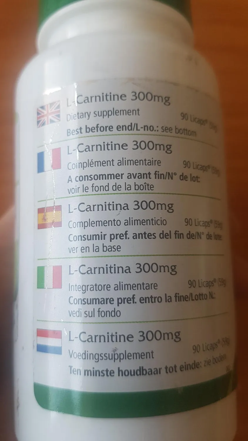Fairvital L-Carnitina 300 mg capsule 90 pz vegane