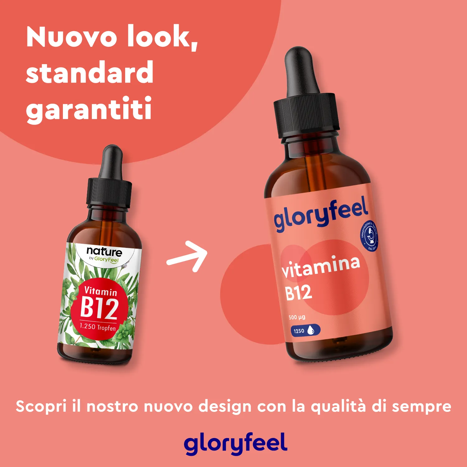 gloryfeel Vitamina B12 gocce vegane senza alcol