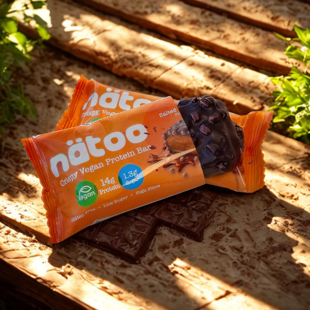 Natoo Barrette Proteiche Vegane 8 barrette Double Chocolate proteine