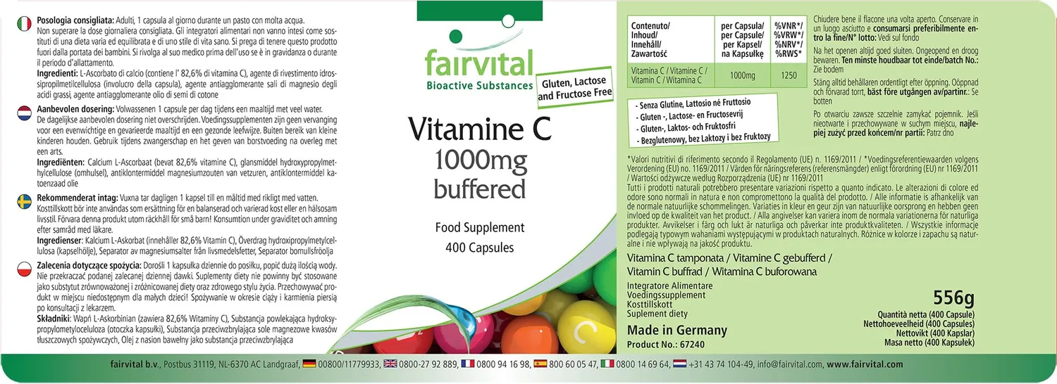 Fairvital Vitamina C tamponata capsule 400 capsule 1000 mg