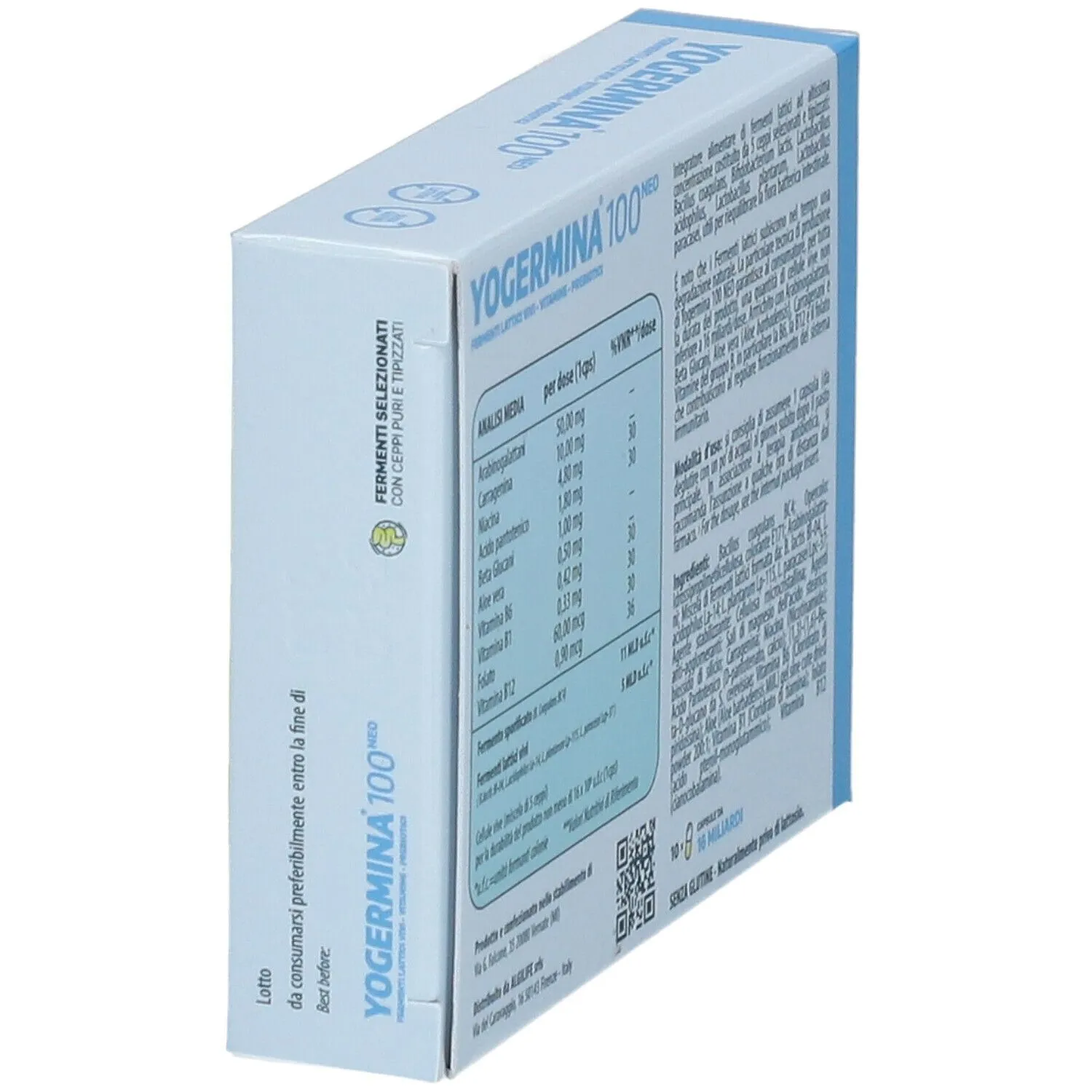 Algilife Yogermina 100 Neo integratore 5 ceppi 16 miliardi