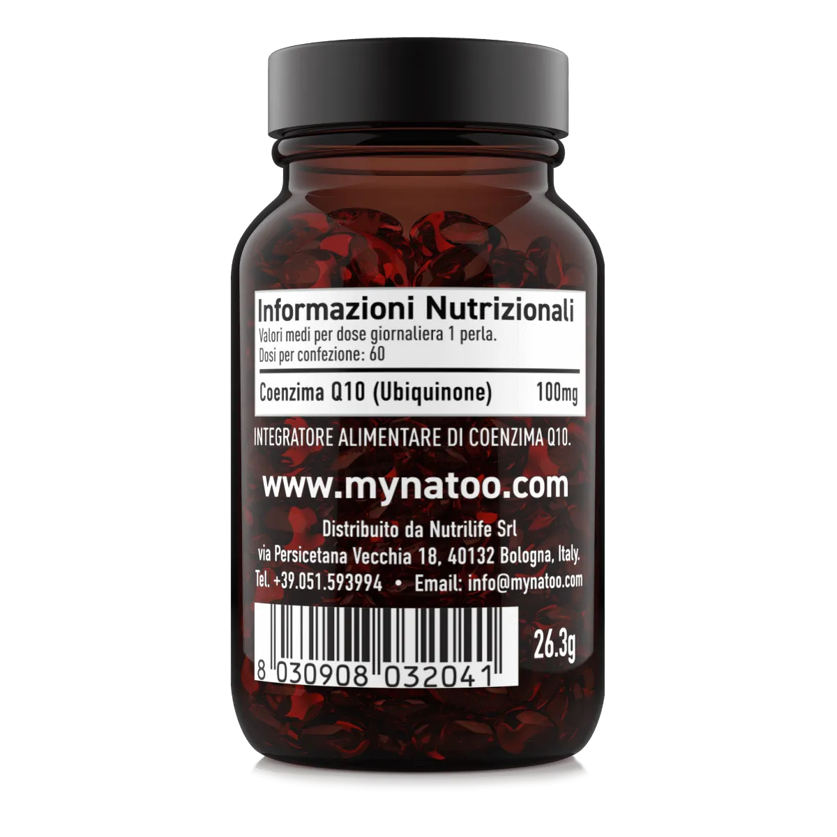 Natoo Essentials Coenzima Q10 perle 60x100mg olio lino