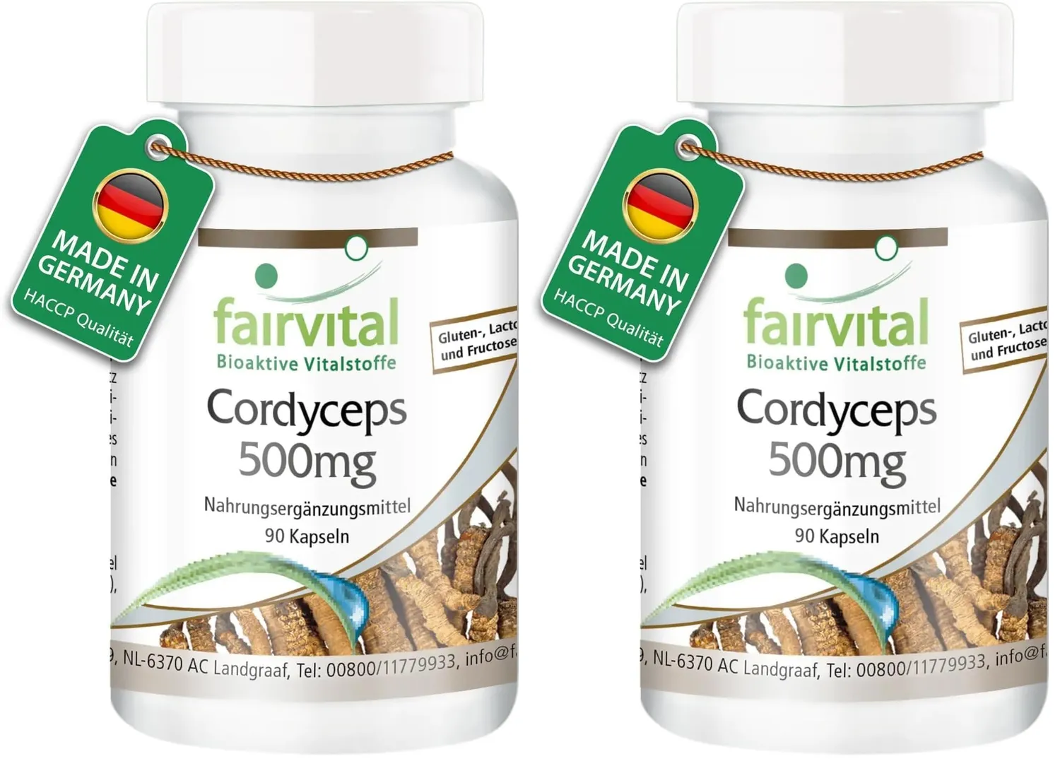 Fairvital Cordyceps 500 mg capsule 90 pezzi alto dosaggio
