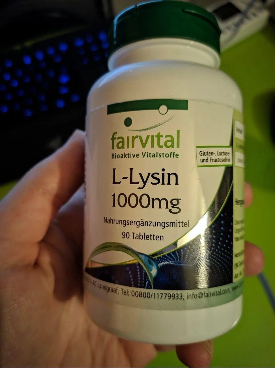 Fairvital L-Lisina 1000 mg compresse 90 pz ad alto dosaggio