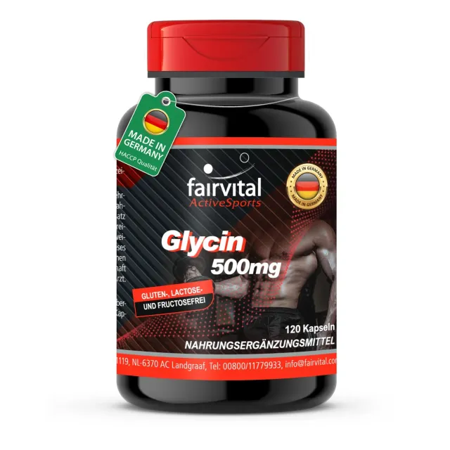 fairvital Glicina 500 mg capsule 120 capsule vegane alto dosaggio