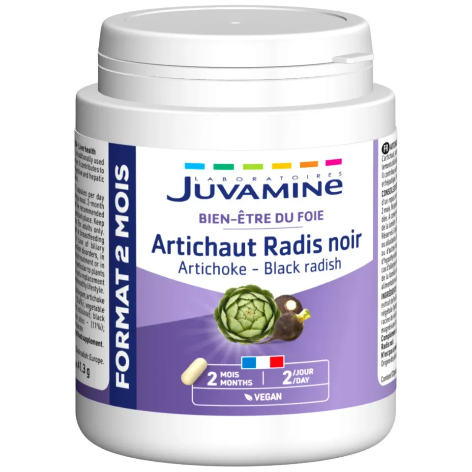 Juvamine Carciofo Ravanello Nero capsule 2 mesi detox