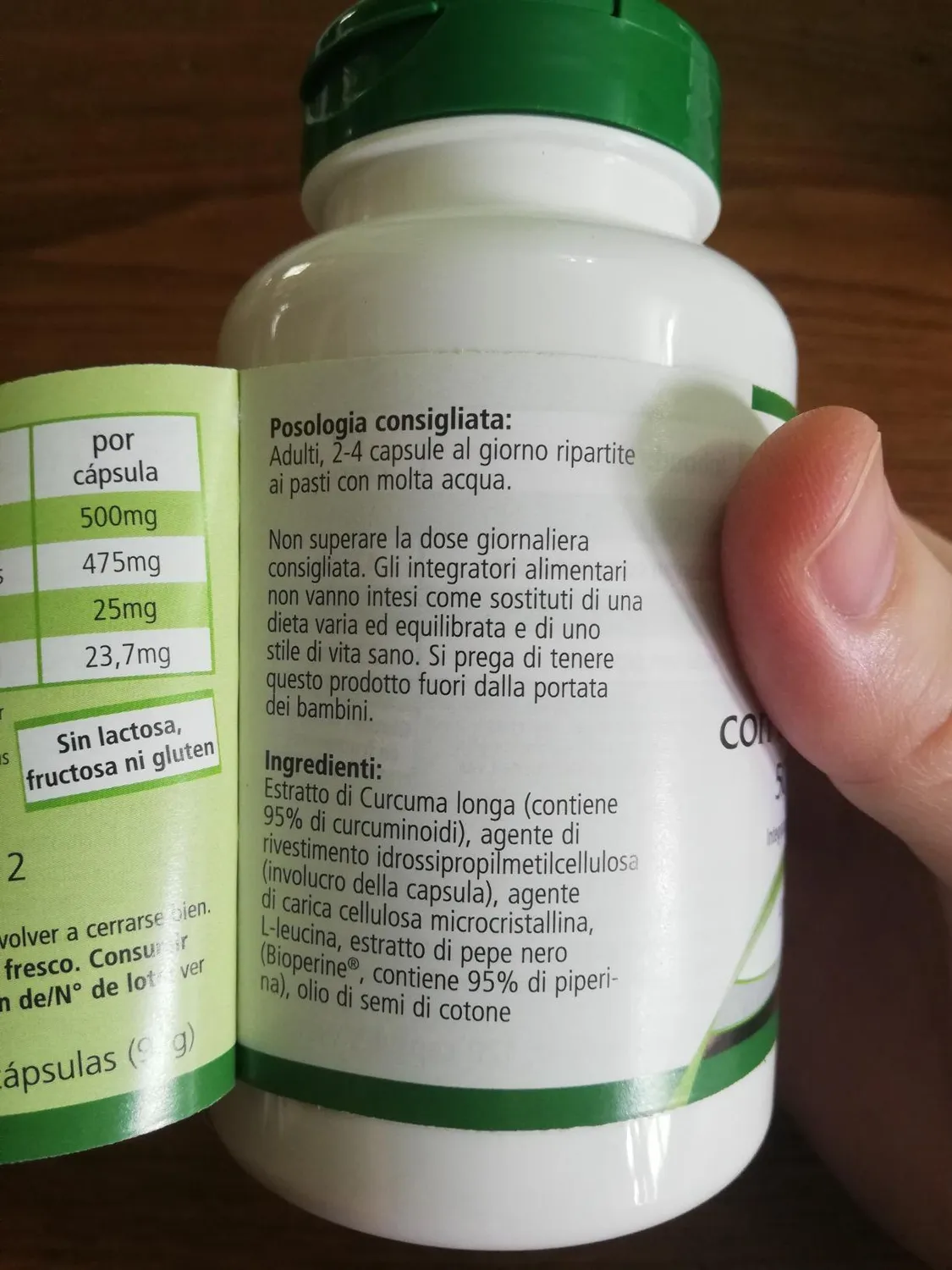 Fairvital Curcuma 500mg 120 capsule curcumina piperina