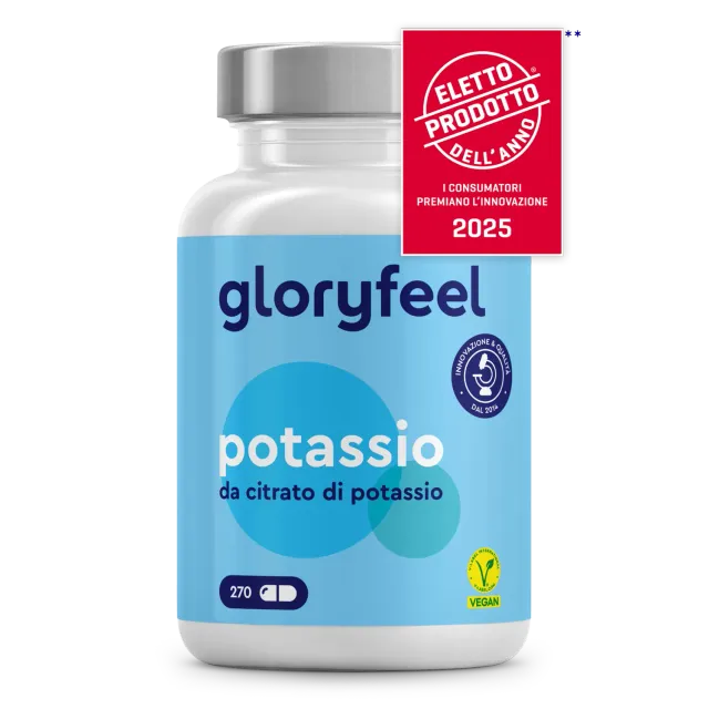 gloryfeel Potassio capsule 270 citrato per muscoli
