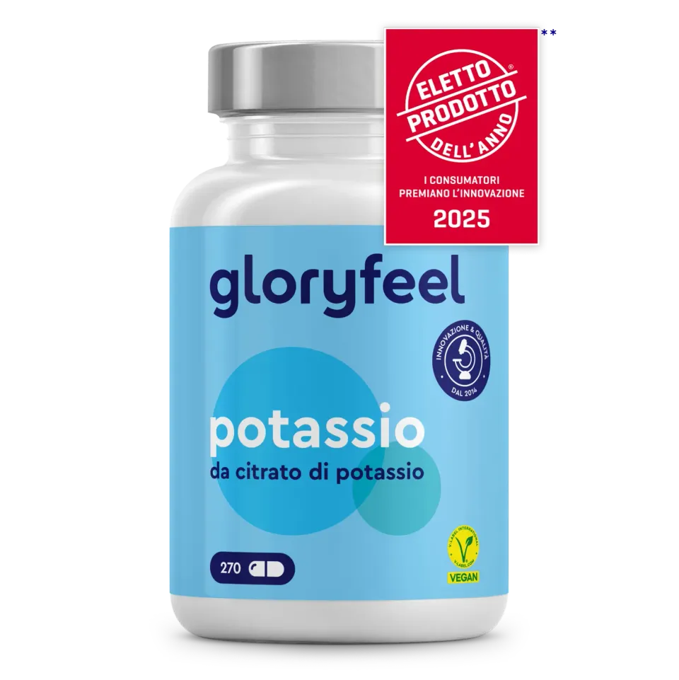 gloryfeel Potassio capsule 270 citrato per muscoli