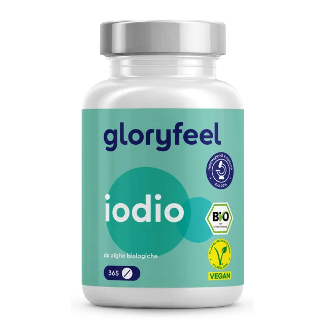 gloryfeel Iodio Bio Compresse da Alga Kelp vegane