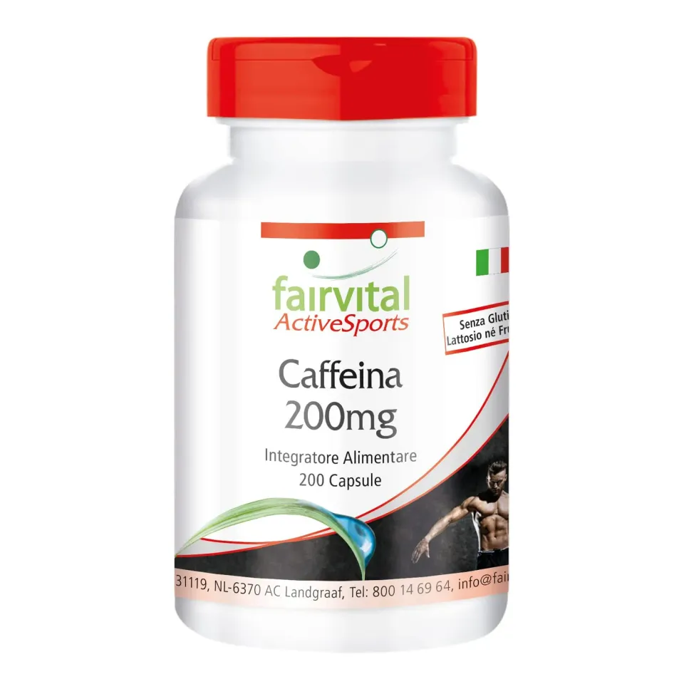 Fairvital Caffeina 200mg Capsule 200 Vegane Alta Dose