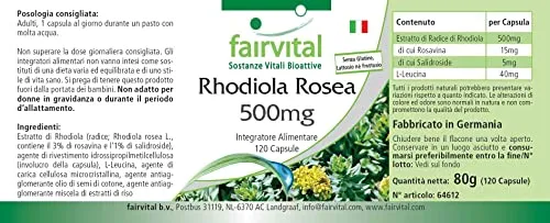 Fairvital Rhodiola Rosea capsule 120 capsule adattogeno