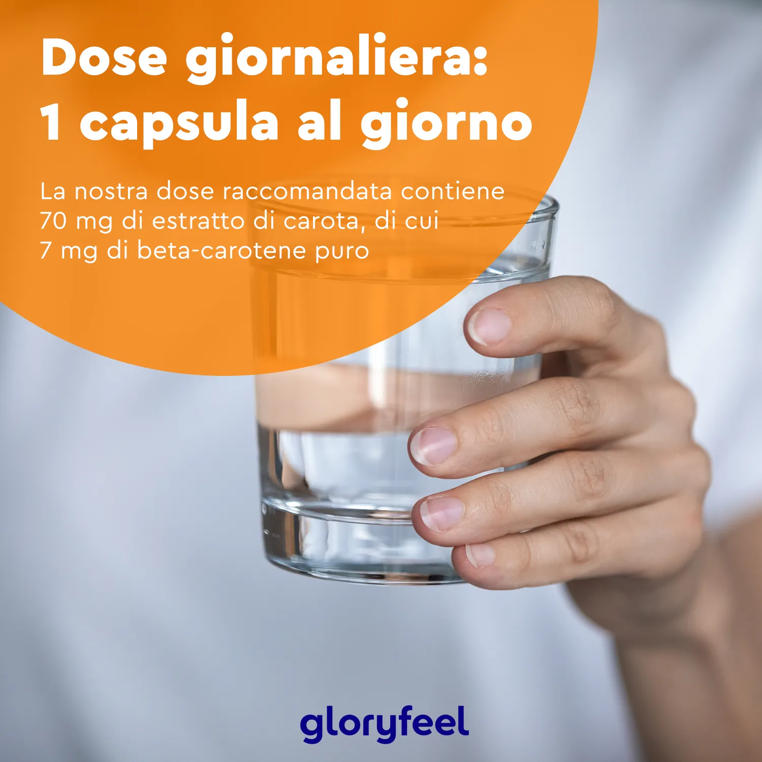 Gloryfeel Beta Carotene capsule estratti vegetali pelle capelli