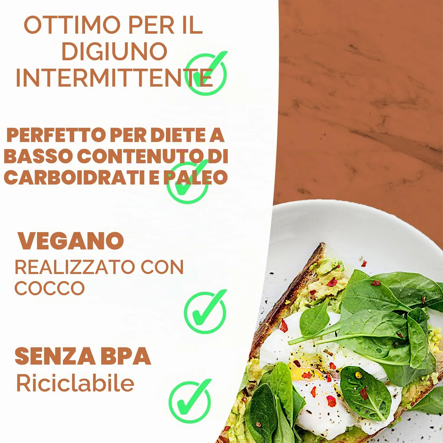Go-Keto Olio MCT Bio C8 C10 500 ml cocco keto vegano