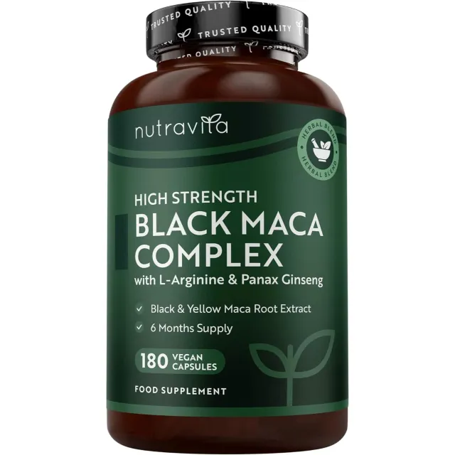 Nutravita Maca Nera Complesso 180 Capsule Vegane Ginseng