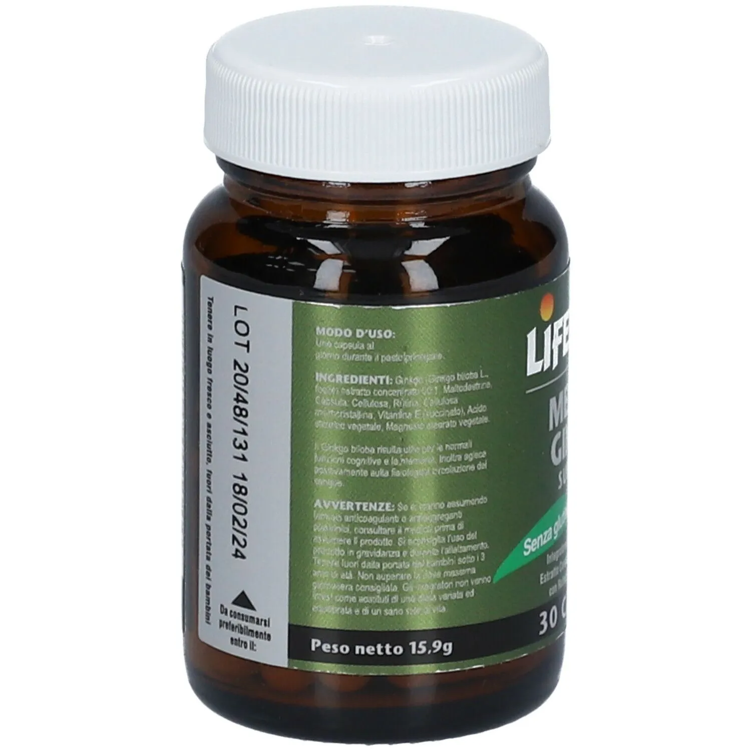 Algilife Mentar Ginkgo Integratore 30 Capsule Memoria