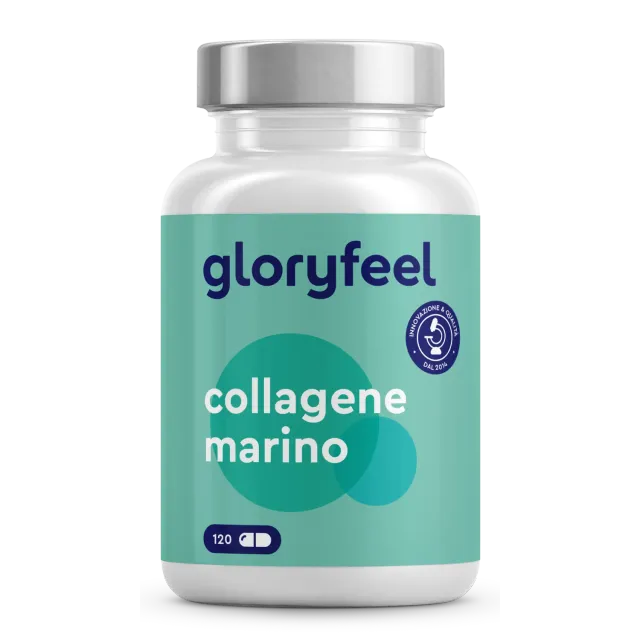 gloryfeel Collagene Marino 120 capsule idrolizzato tipo I 1500 mg