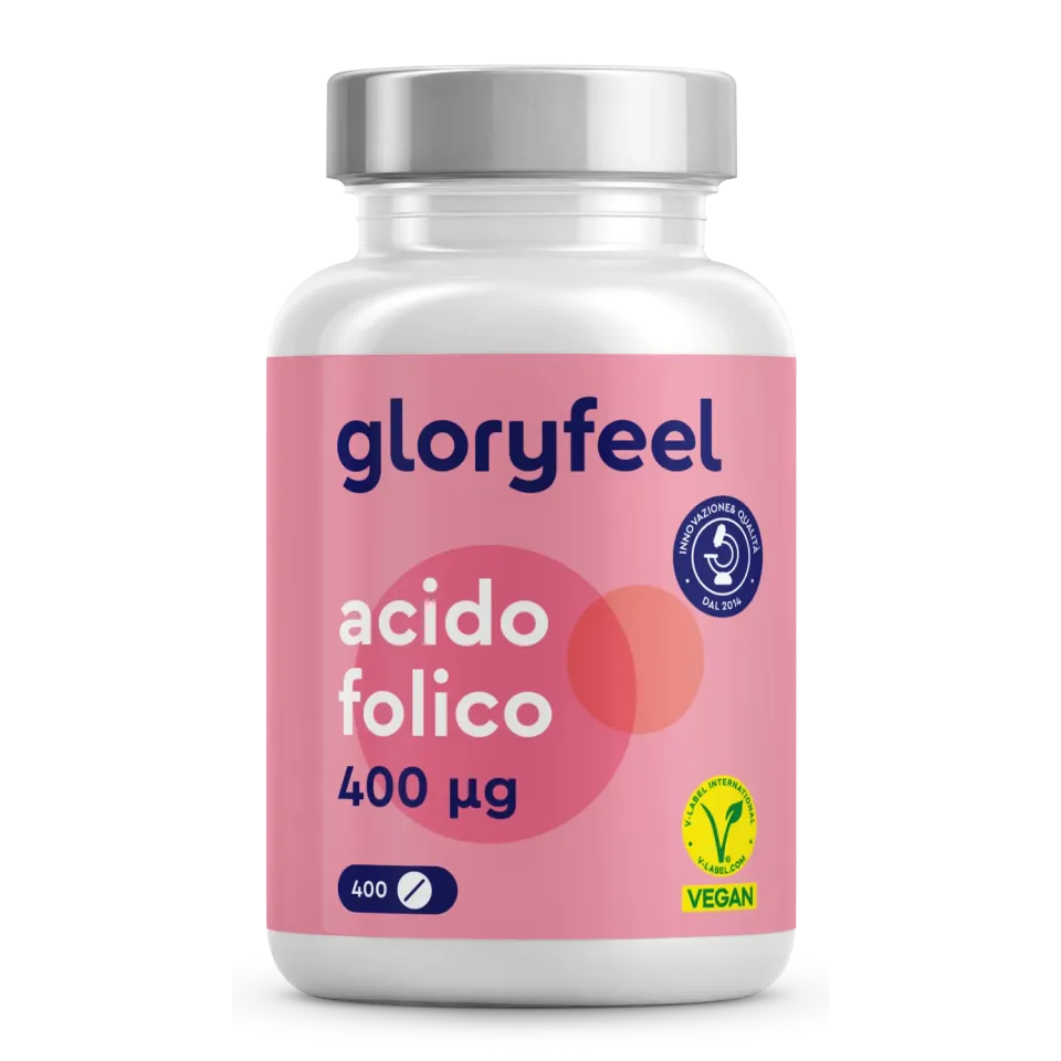 gloryfeel Acido Folico integratore 400 compresse vitamina B9