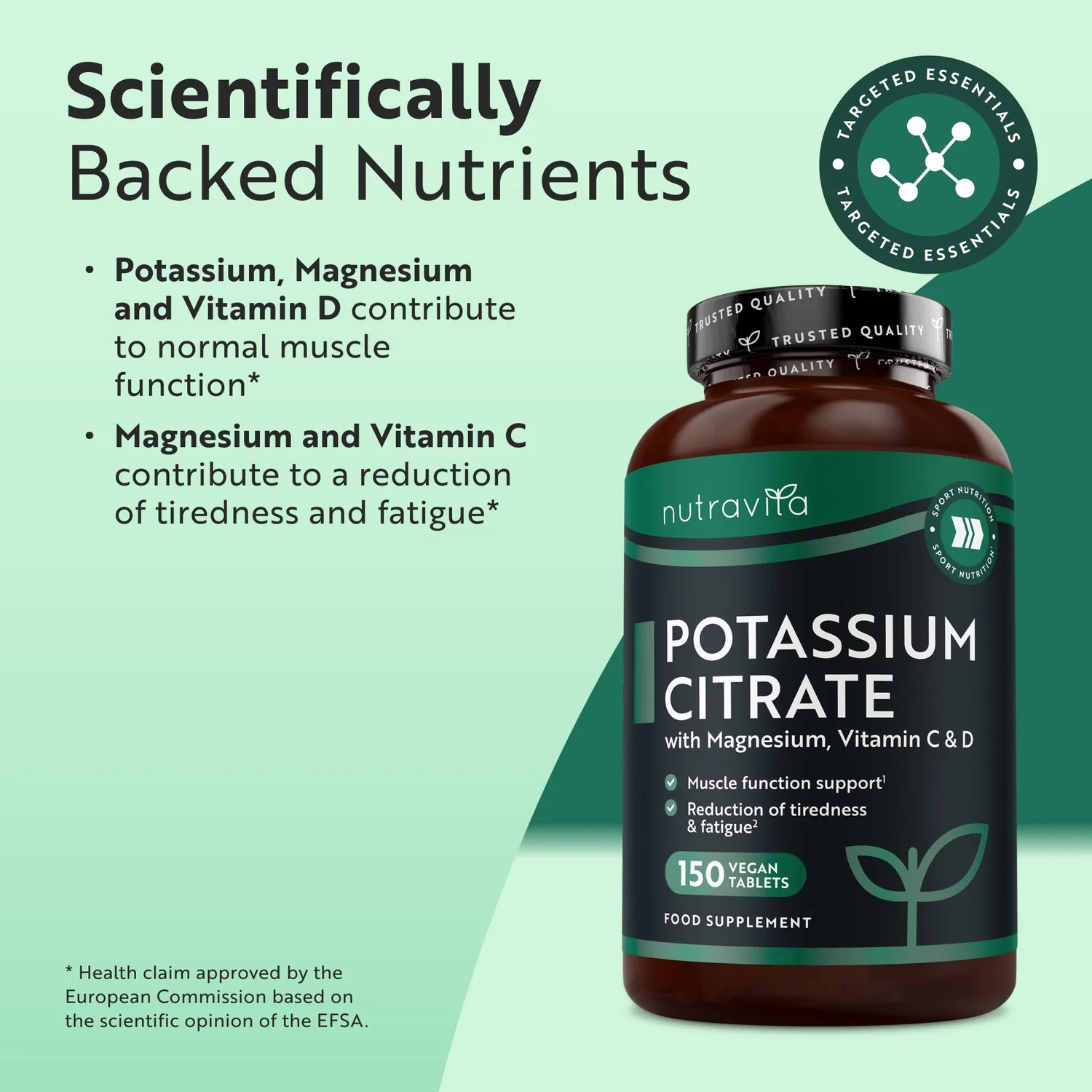 Nutravita Citrato di Potassio Vitamina C 500mg Potassio