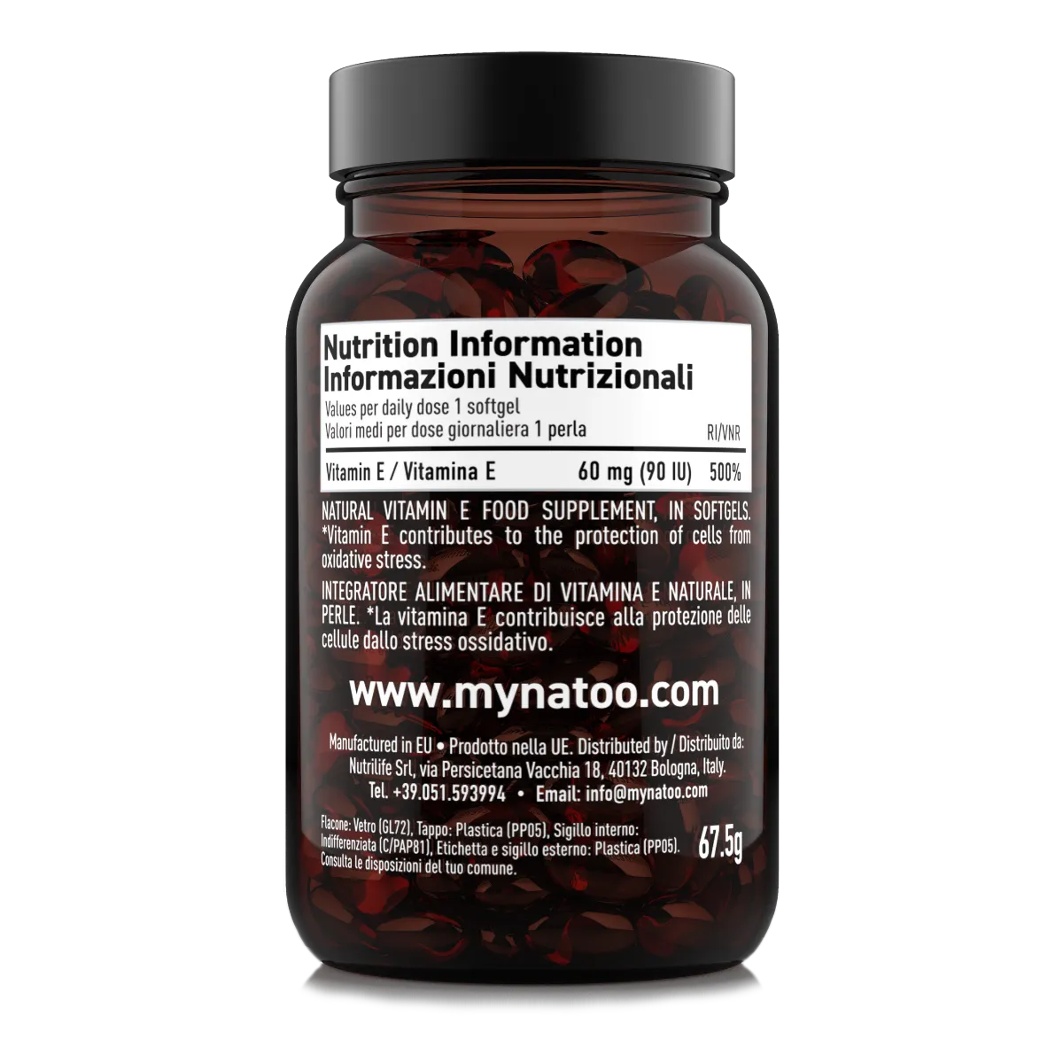 NATOO Essentials Vitamina E 90 UI perle 90 perle antiossidante