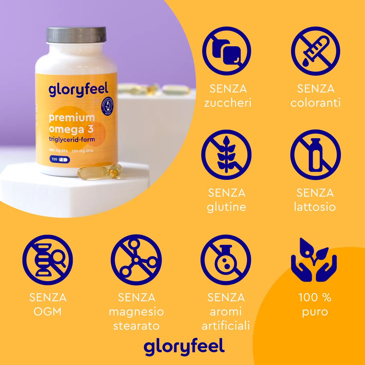 gloryfeel Omega 3 Premium capsule EPA DHA