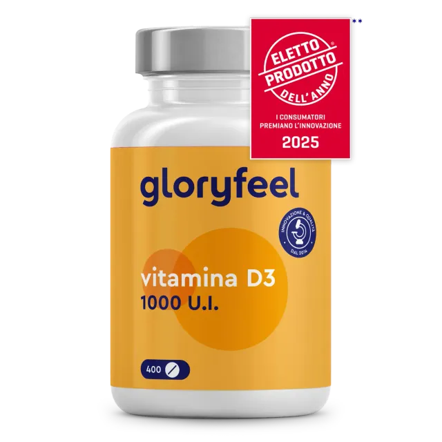 Gloryfeel Vitamina D3 1000 U.I. compresse vegetariane