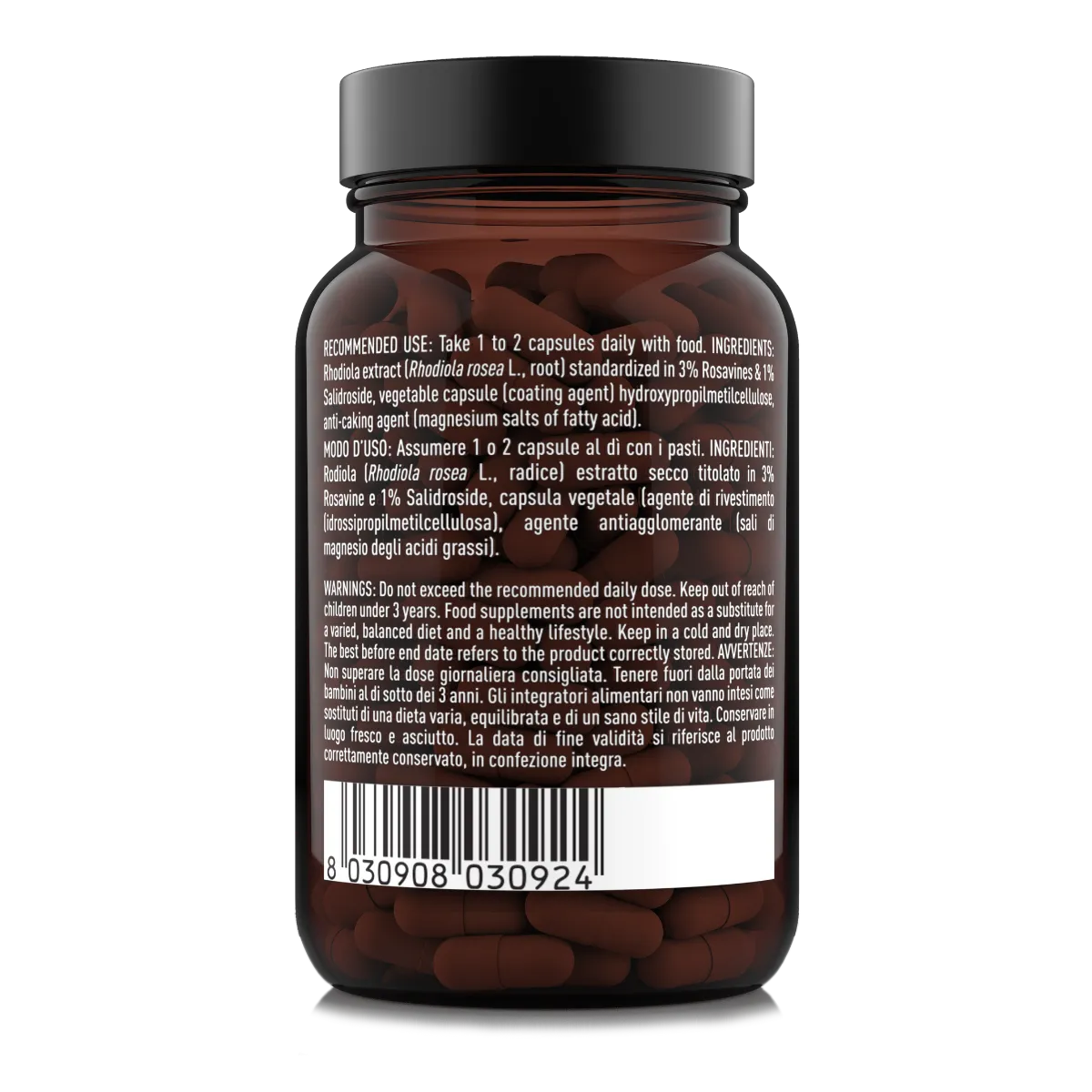 NATOO Rodiola 60 capsule adattogeno per stress