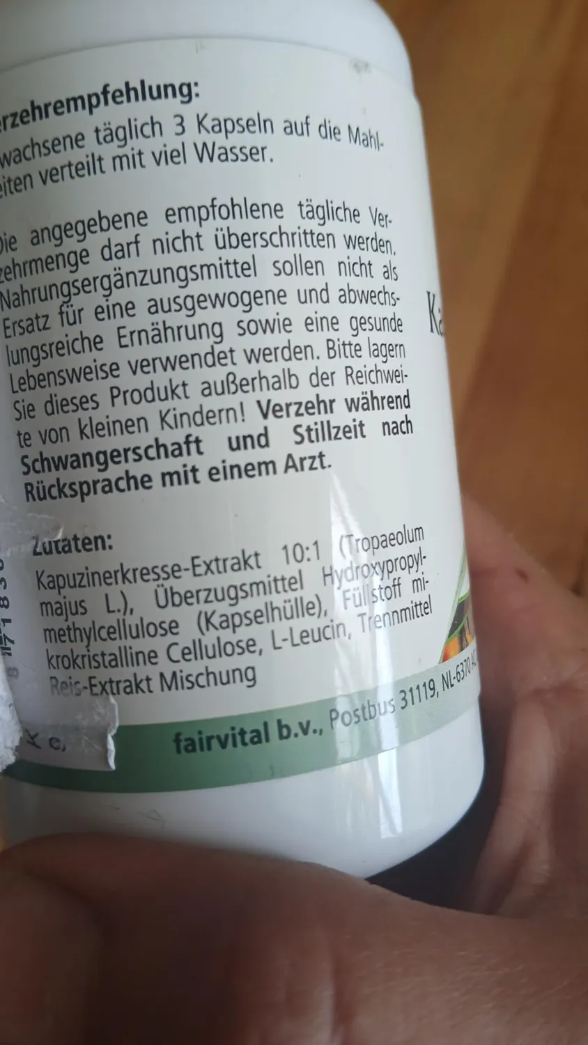 Fairvital Estratto Nasturzio 500 mg capsule 90 alto dosaggio