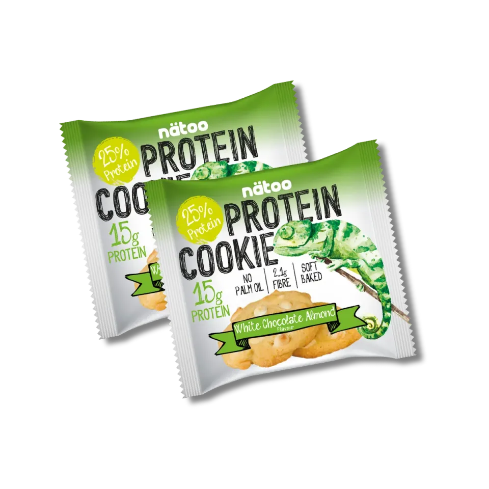 Natoo Cookie White Chocolate Almond biscotto proteico 2 biscotti