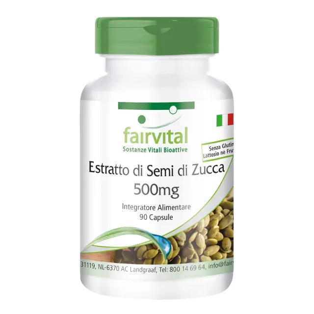 fairvital Estratto Semi di Zucca 500 mg capsule 90 con selenio