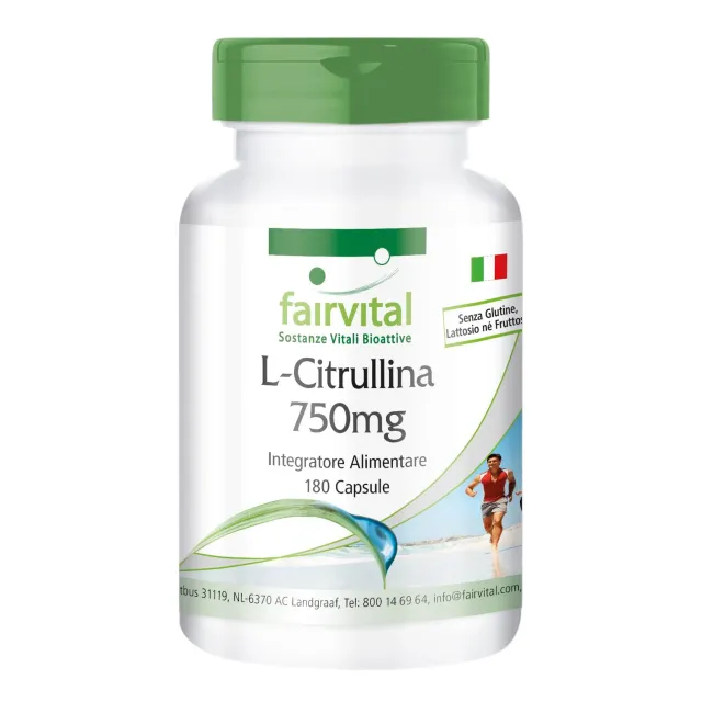 Fairvital L-Citrullina 750 mg capsule 180 pz alto dosaggio