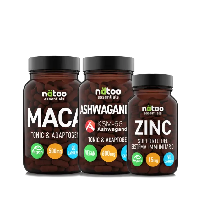 NATOO Testo Pack integratori zinco testosterone energia