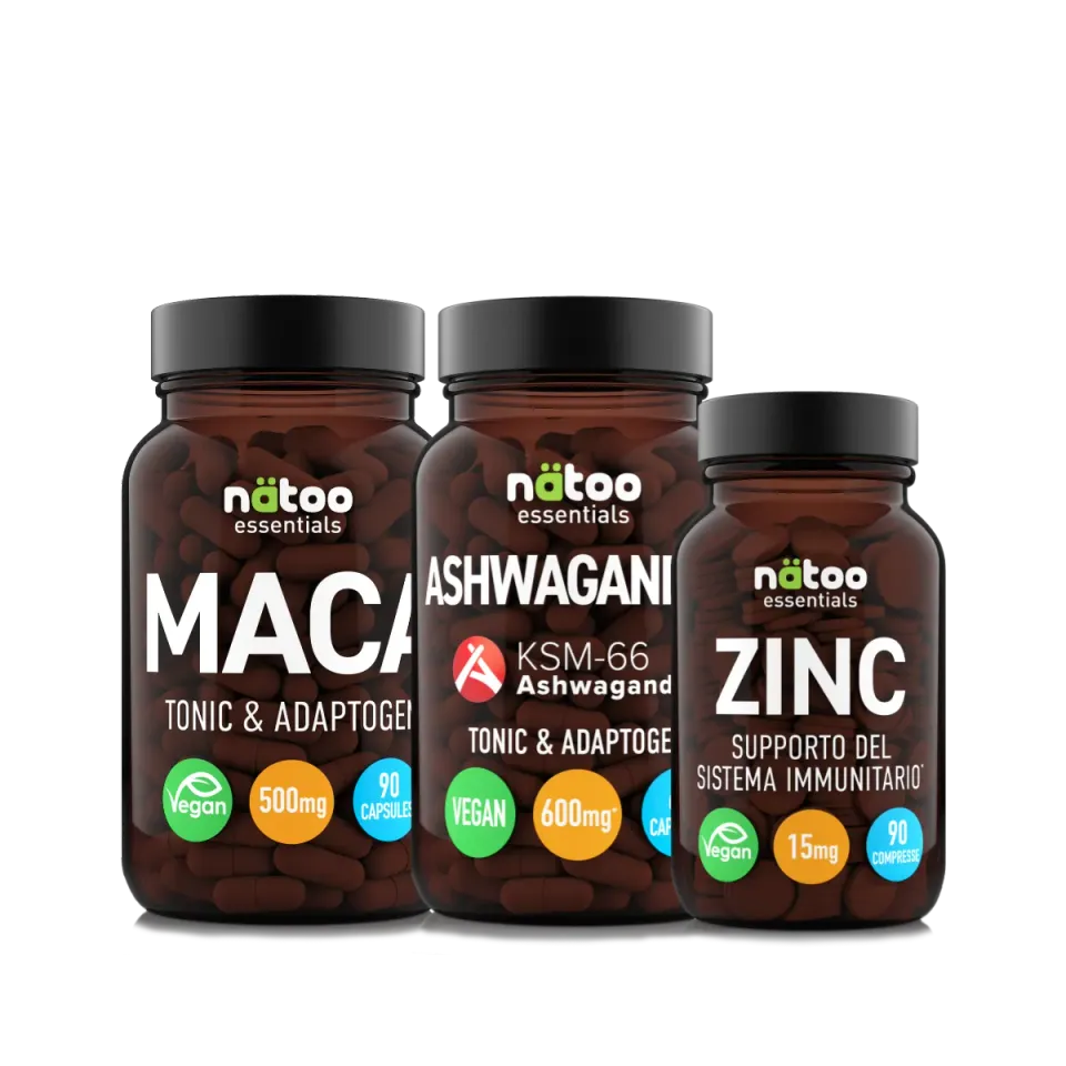 NATOO Testo Pack integratori zinco testosterone energia