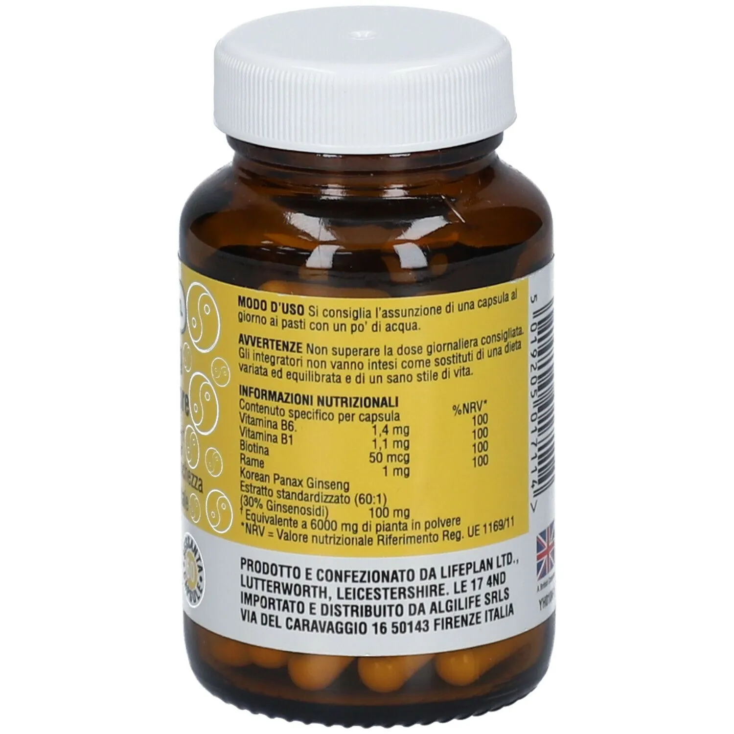 Algilife Ginseng Imperatore Integratore 60 Capsule Energia
