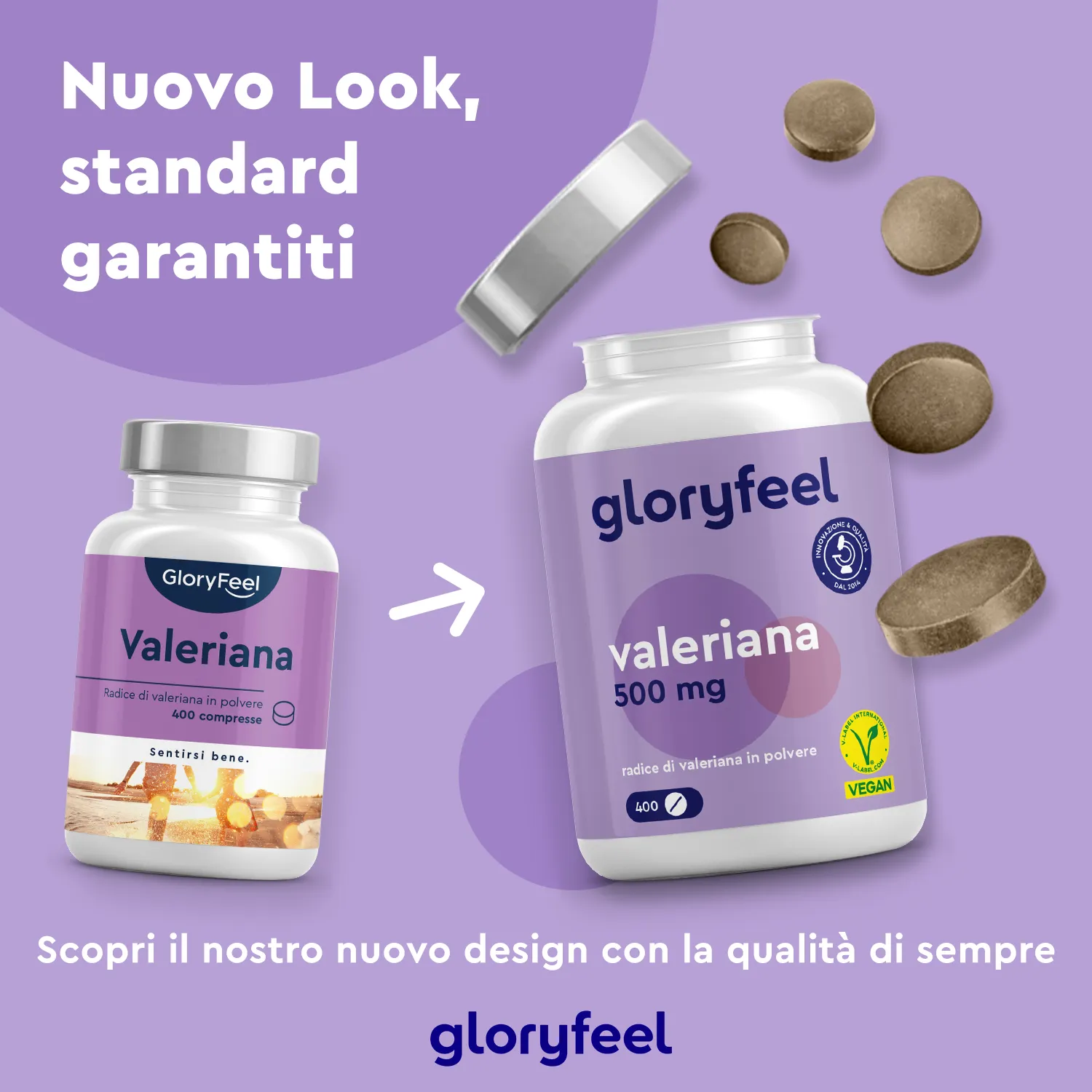 gloryfeel Valeriana Compresse vegan relax sonno