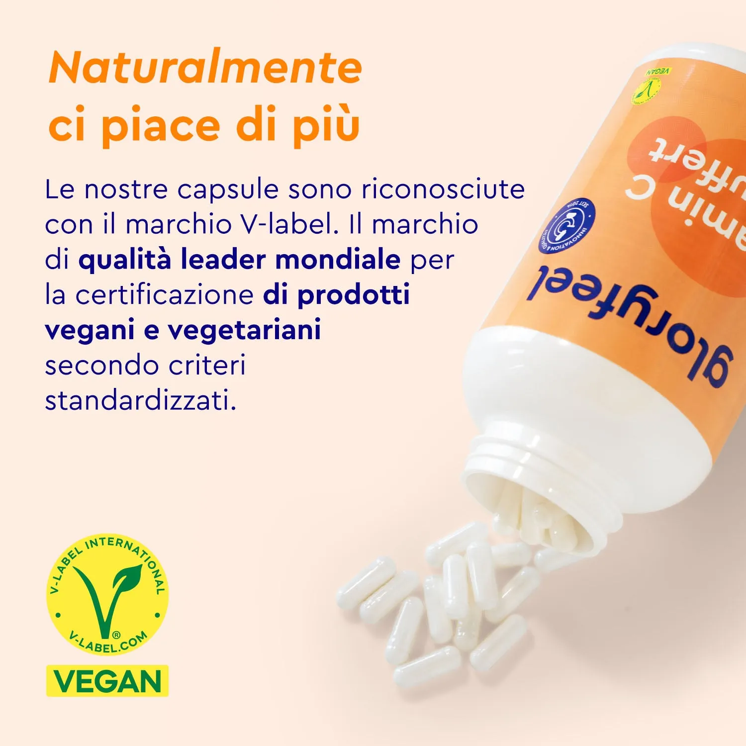 gloryfeel Vitamina C Tamponata capsule vegetariane delicate
