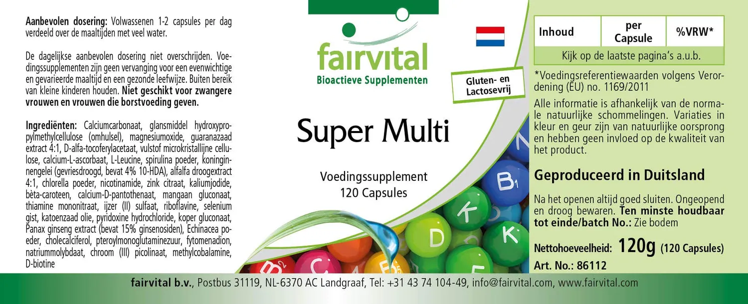 Fairvital Super Multi multivitaminico 120 capsule alta dose