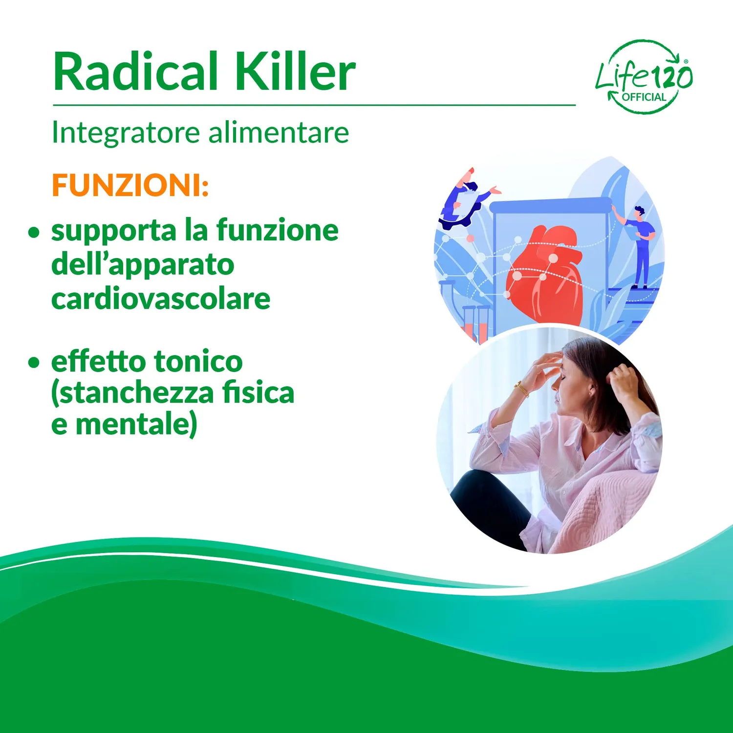 Life 120 Radical Killer compresse 90 antiossidante naturale