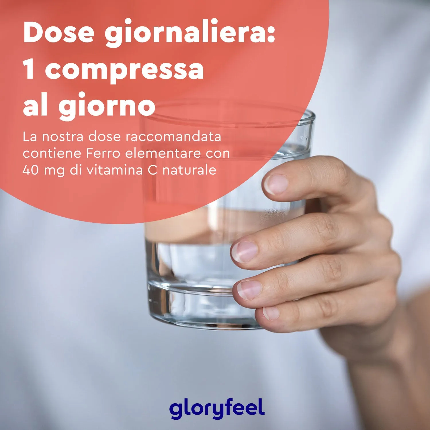 gloryfeel Ferro con Vitamina C integratore 240 compresse arancia