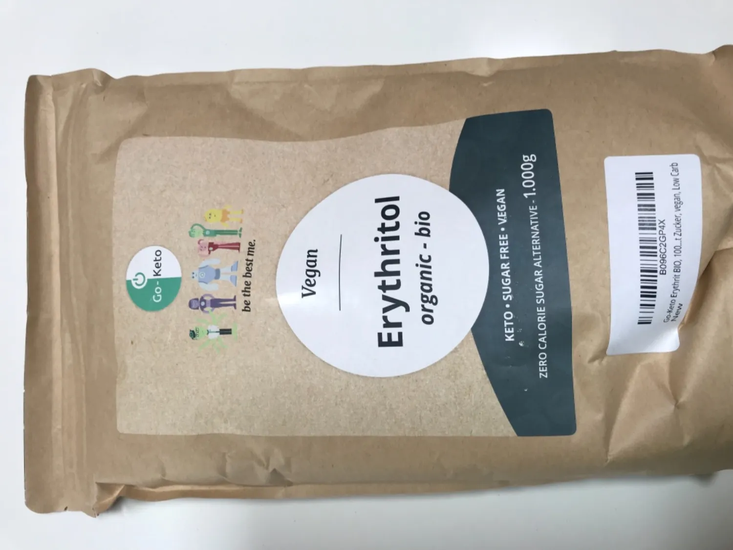 Go-Keto Eritritolo BIO dolcificante 1000 g zero calorie